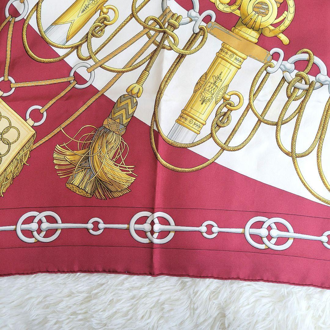 激レア！　エルメス　カレ90　Cliquetis　剣柄　シルク