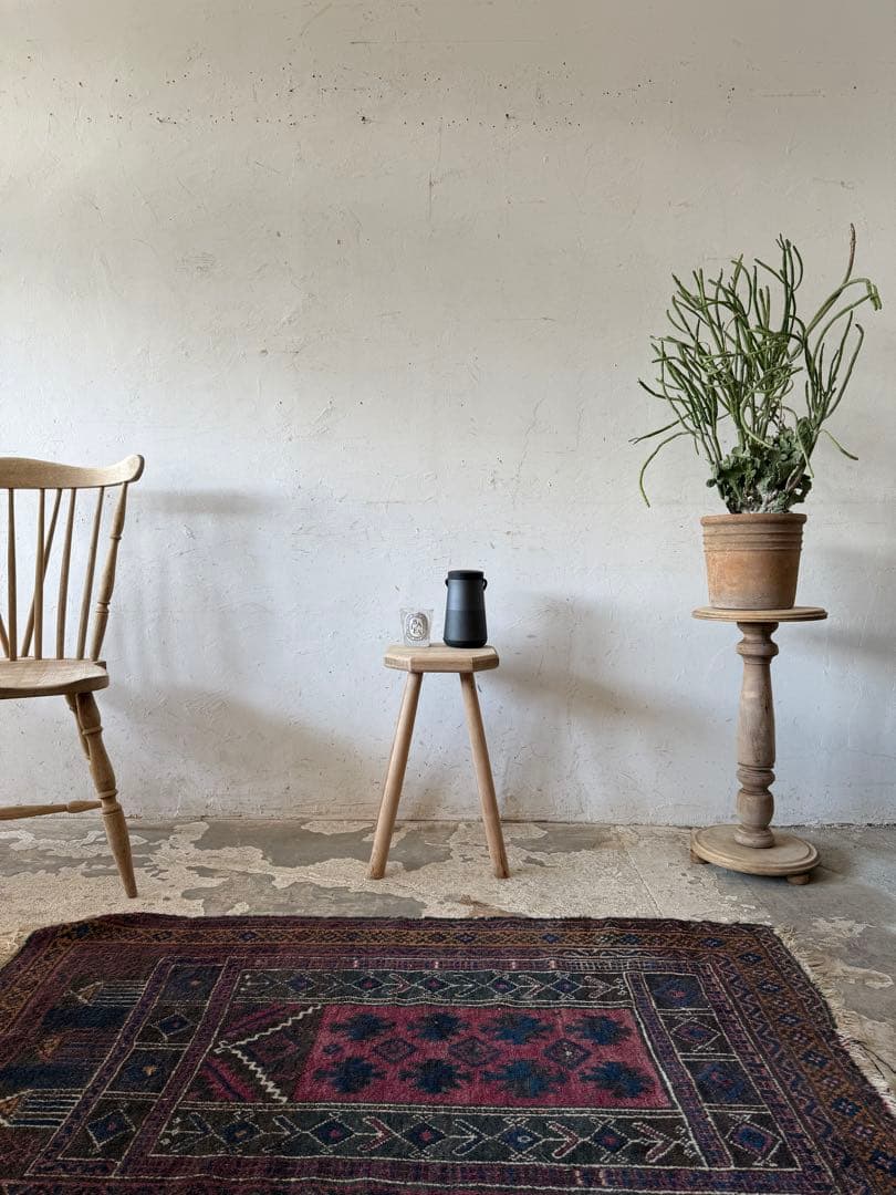 ビンテージ　スツール　サイドテーブル ベッドサイドテーブル　　剥離