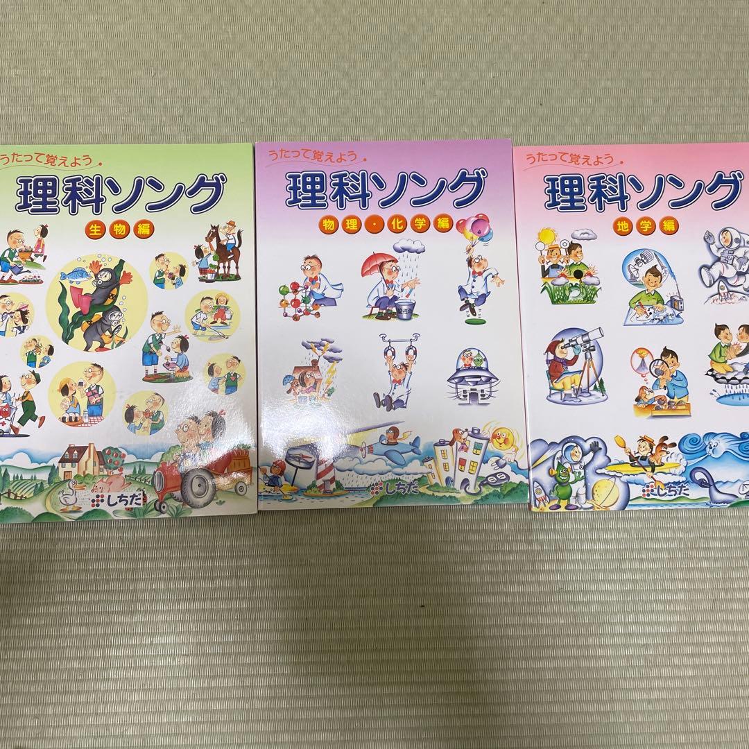 七田　理科ソング 3冊セット　CD付き