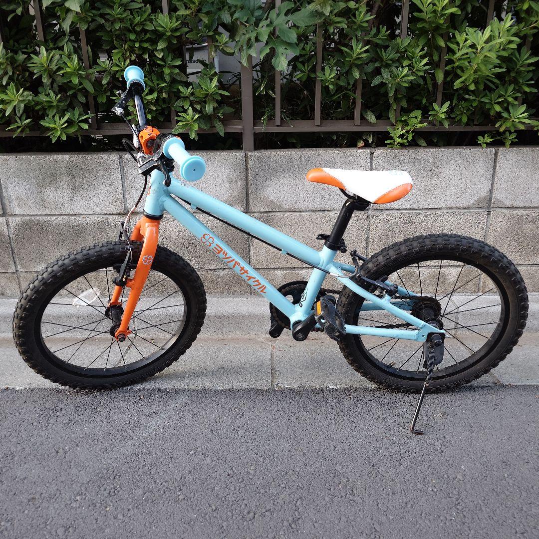 【手渡し　東京】ヨツバサイクル　18インチ　ブルー