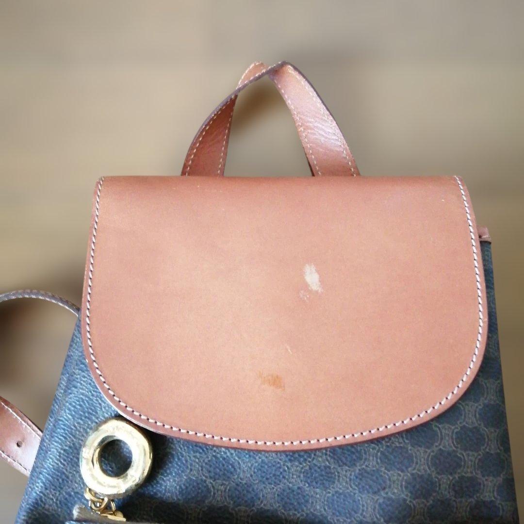 a*c様 CELINE　マカダム　ブラウン レザー リュック　ヴィンテージ