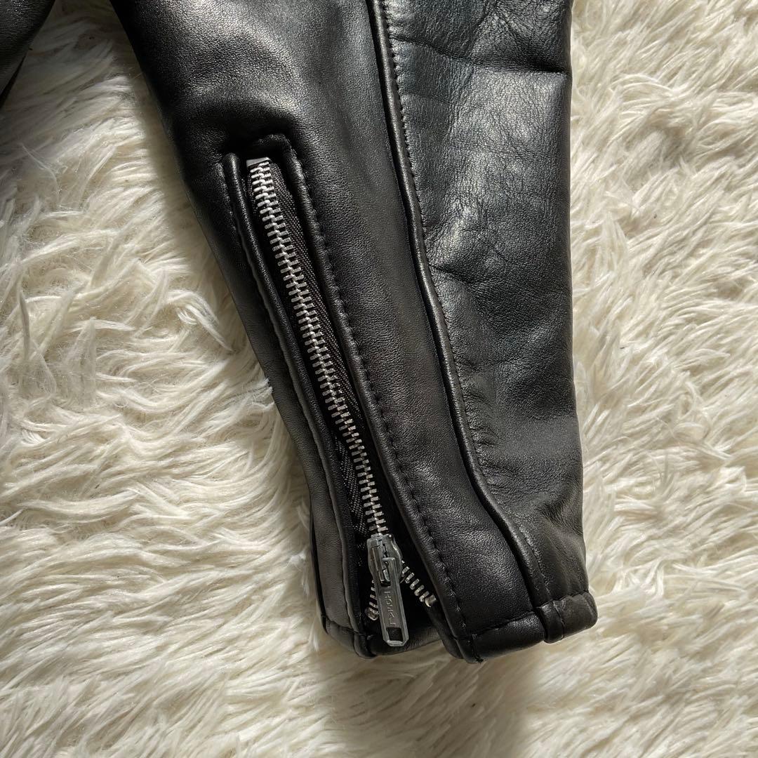 人気✨schott 641 レザージャケット　シングルライダース　38 ブラック