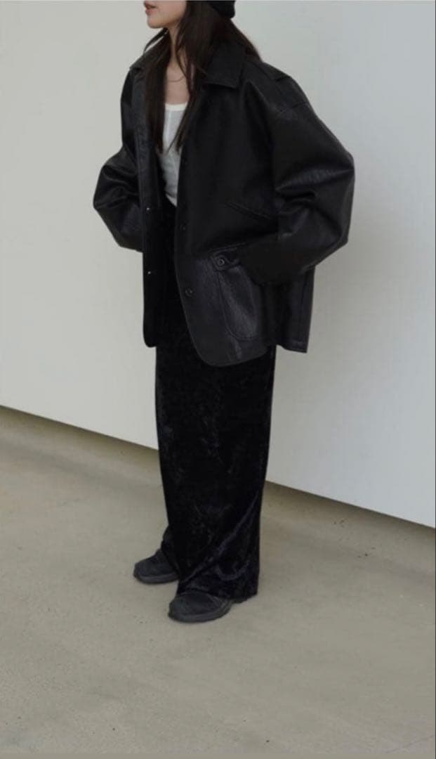 chaisy style Eco leather jacket タグ付き