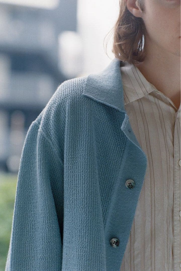 【Ernie palo 23SS】Rib Collar Cardigan 46