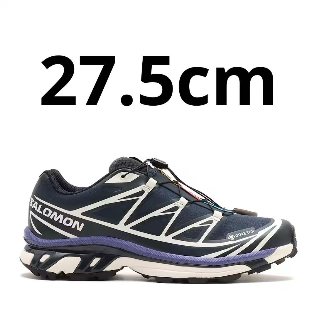 SALOMON XT6 GORE-TEX ネイビー/ホワイト/パープル