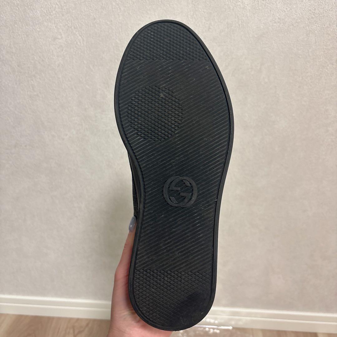GUCCI グッチ スニーカー GGシグネチャー レザー 黒 6