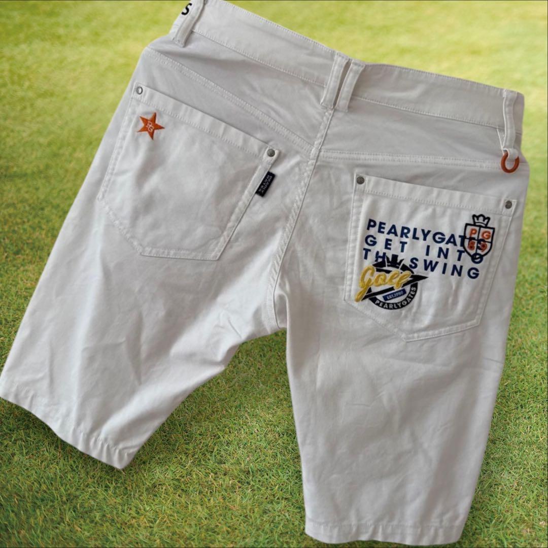 パーリーゲイツ　ハーフパンツ　短パン　白　ホワイト　3 S