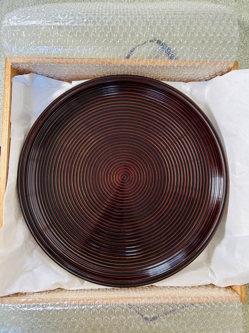 未使用品　輪島塗　みだれ盆　乱れ盆　東浩斉　茶道　表千家