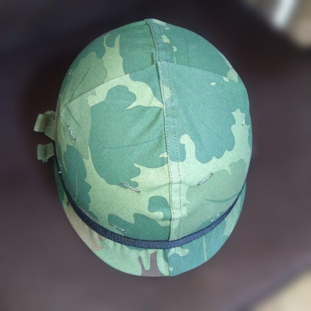 実物M1ヘルメットベトナム戦仕様