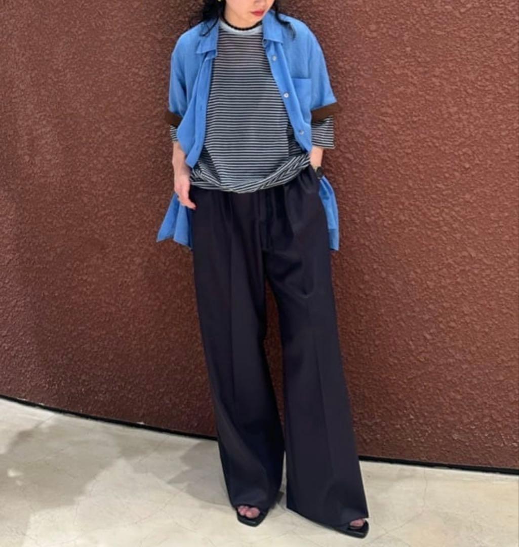 yu2025春夏6（ROKU）スケ ショートスリーブ シャツ