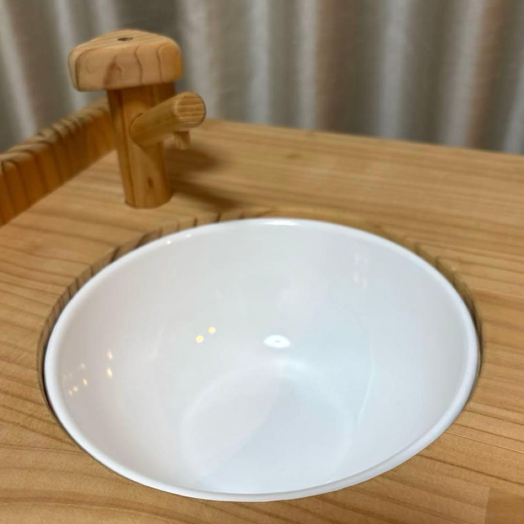 木遊舎 おままごとキッチン デスク 2way 木のおもちゃ　子ども机