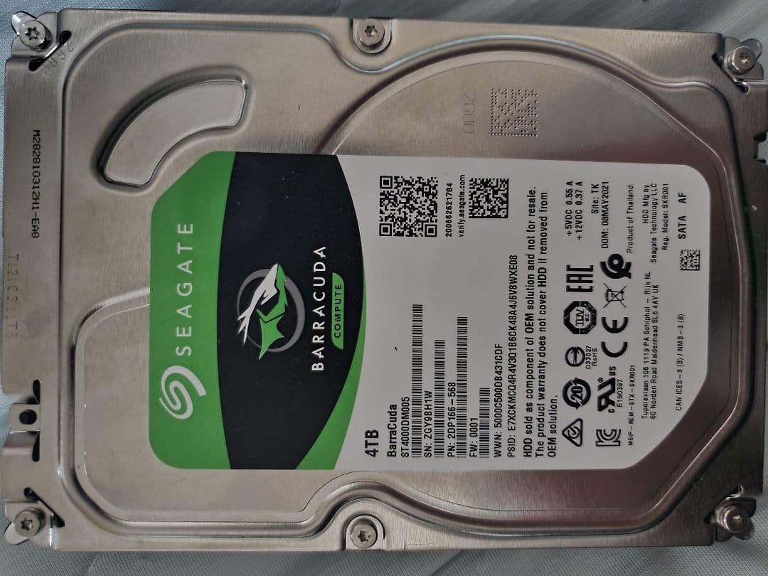 Seagate ST4000DM005 健康状態　正常