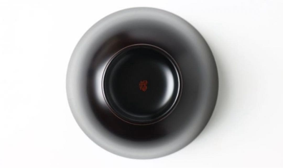 あさがお飯椀　佐々木暢子　溜