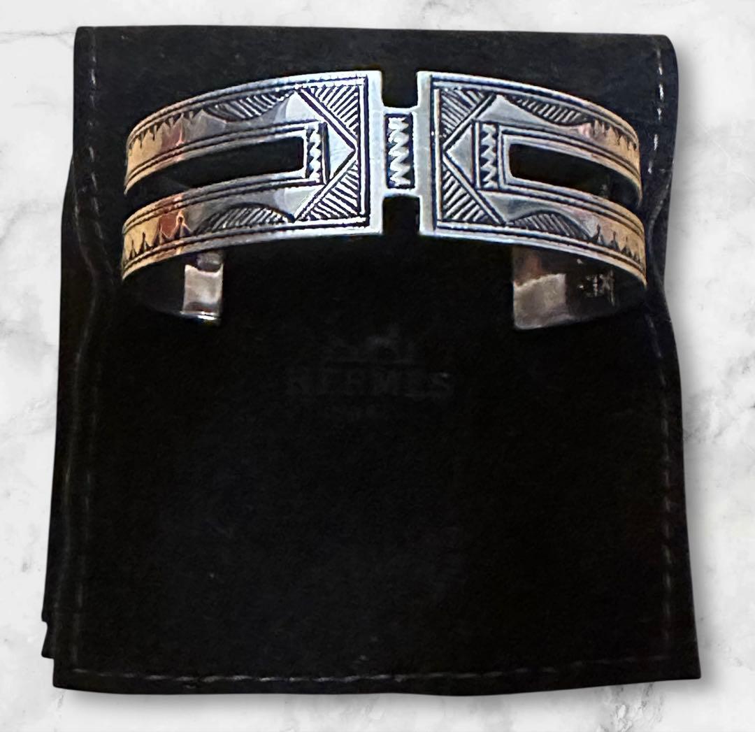 【入手困難】 HERMES エルメス TOUAREGトゥアレグ　バングル　T4