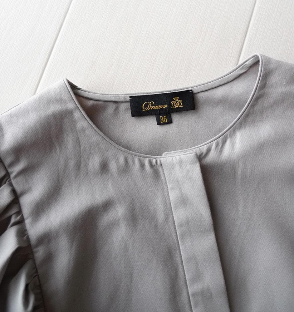 ■専用■美品 ドゥロワー 定価7,4万 フレアスリーブのブラウス Drawer