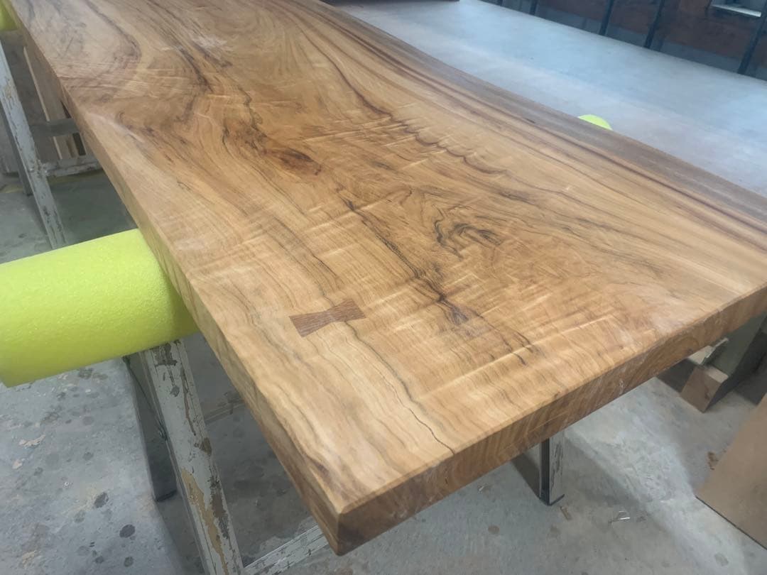 ✳️鹿児島県産楠一枚板天板、カウンター材加工済♦︎レジン、チギリ、ESHA塗装