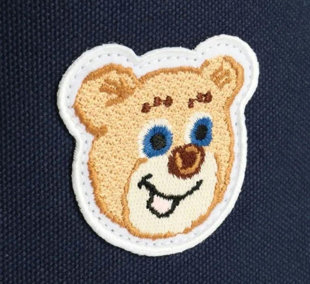 ラブラリー フェイラー オールドテディ ワッペン トートバッグ L ネイビー