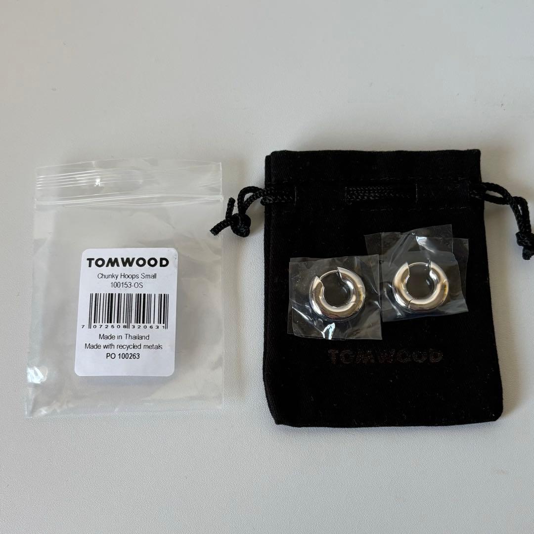 tomwood chunky hoops small シルバー トムウッド