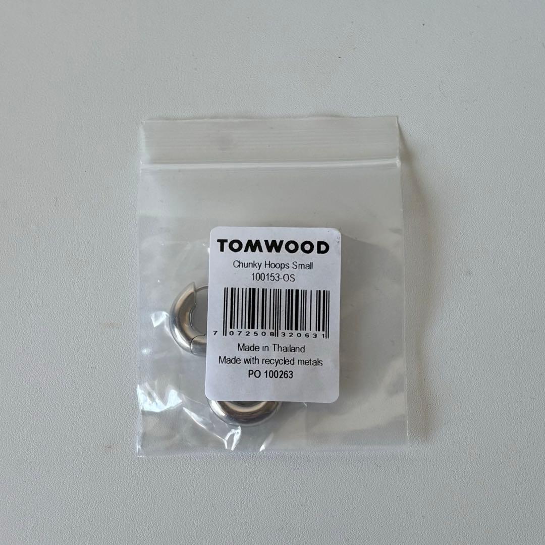 tomwood chunky hoops small シルバー トムウッド