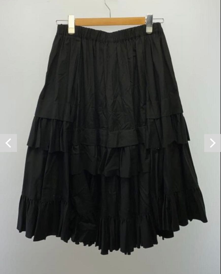 COMME des GARÇONS ブラック 綿スカート(品番:RH-S025)
