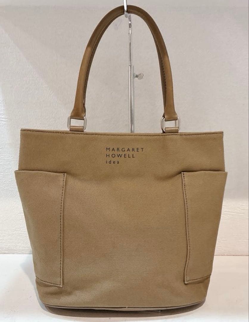 【美品】MARGARET HOWELL idea アプリコット　ハンドバッグ