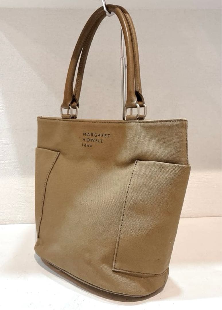 【美品】MARGARET HOWELL idea アプリコット　ハンドバッグ