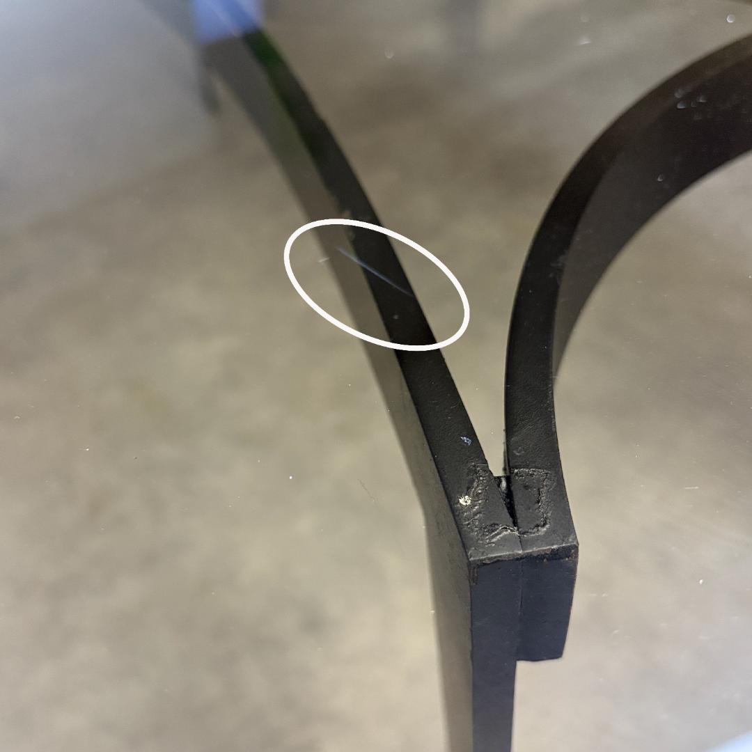 ヴィンテージ　ガラストップ　センターテーブル【B】