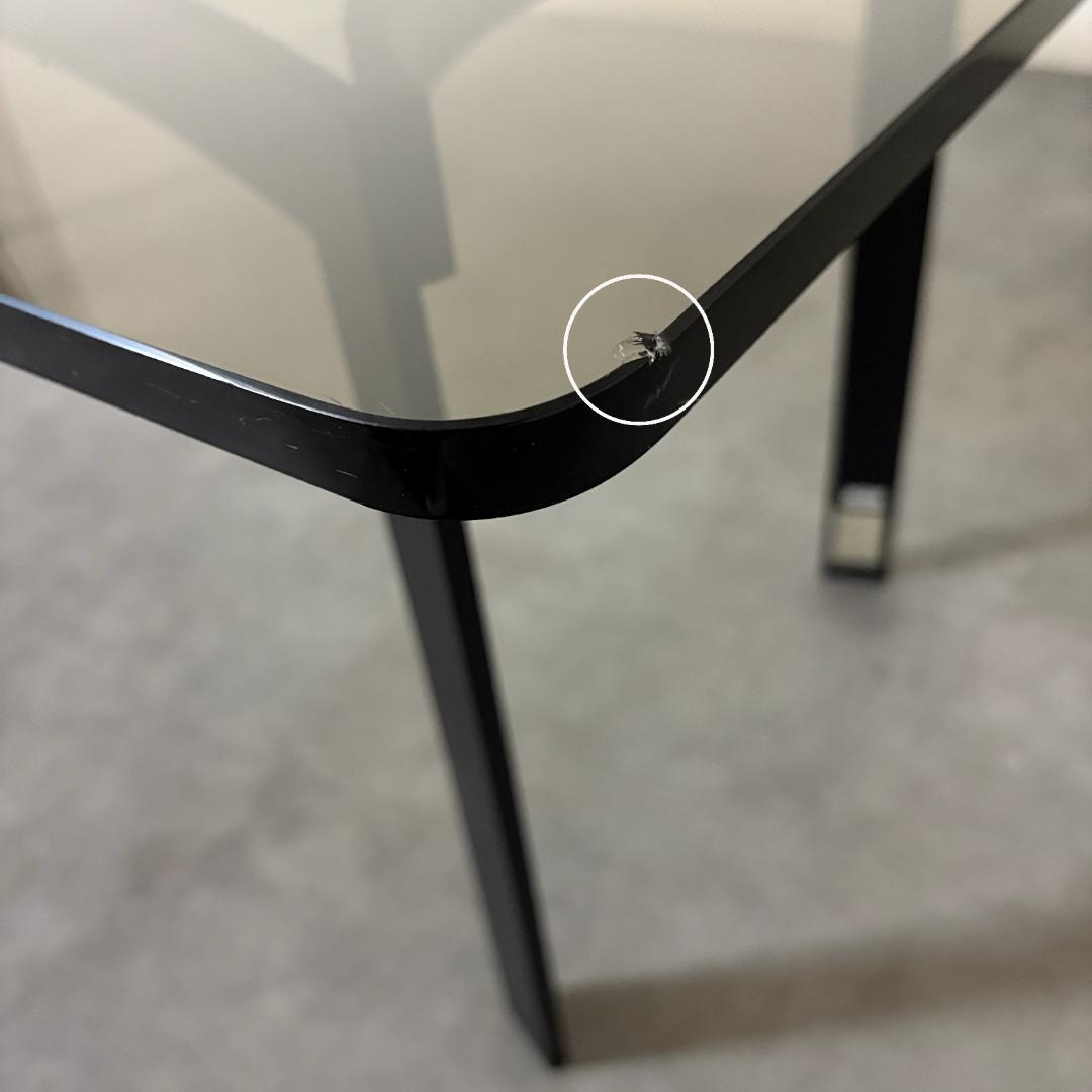 ヴィンテージ　ガラストップ　センターテーブル【B】