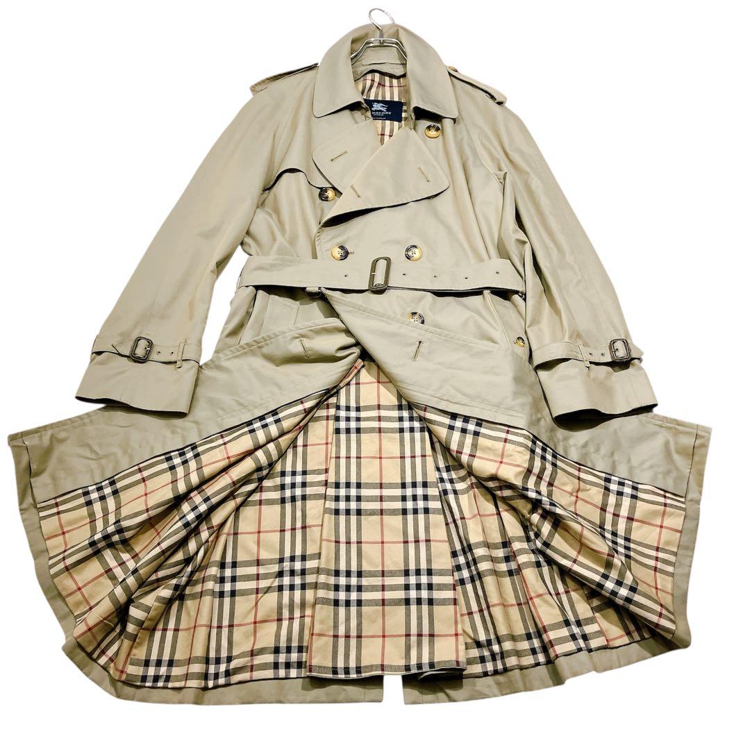 【専用品バーバリーロンドン　ダブル　ロングトレンチコート　XL相当　英国製　ノバ