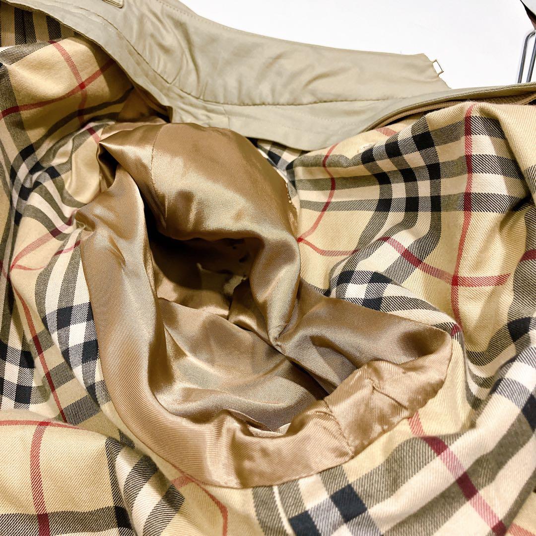 【専用品バーバリーロンドン　ダブル　ロングトレンチコート　XL相当　英国製　ノバ