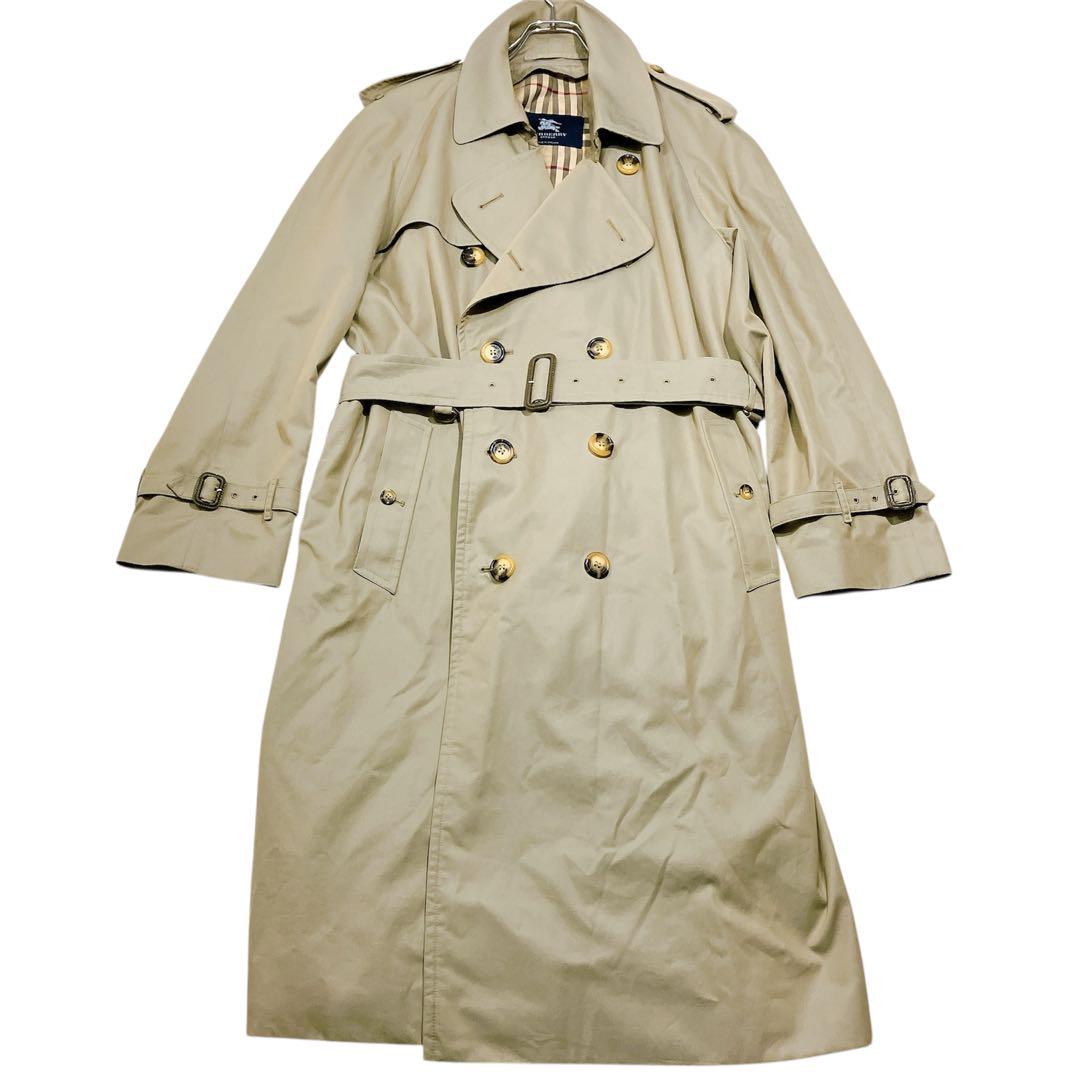 【専用品バーバリーロンドン　ダブル　ロングトレンチコート　XL相当　英国製　ノバ