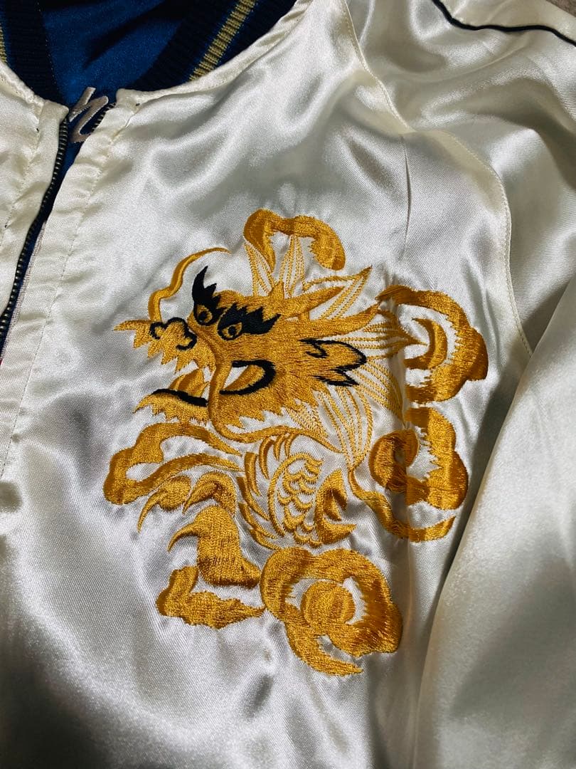 美品 テーラー東洋 ２面用 スカル 龍 スカジャン unisex vintage