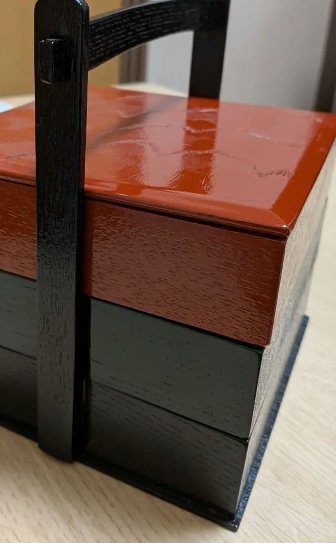 レトロ　宮内庁御用達　山田平安堂乃漆器　重箱