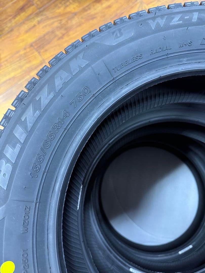ブリヂストン BLIZZAK WZ-1 155/65R14 4本 送料込