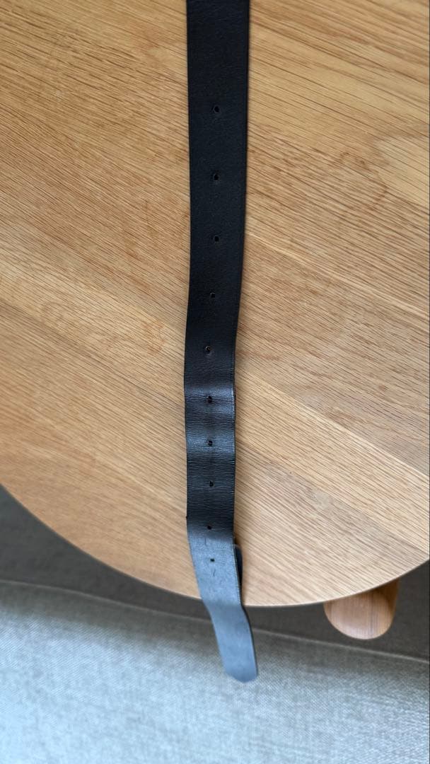 小物 LEATHER SQUARE BUCKLE BELT