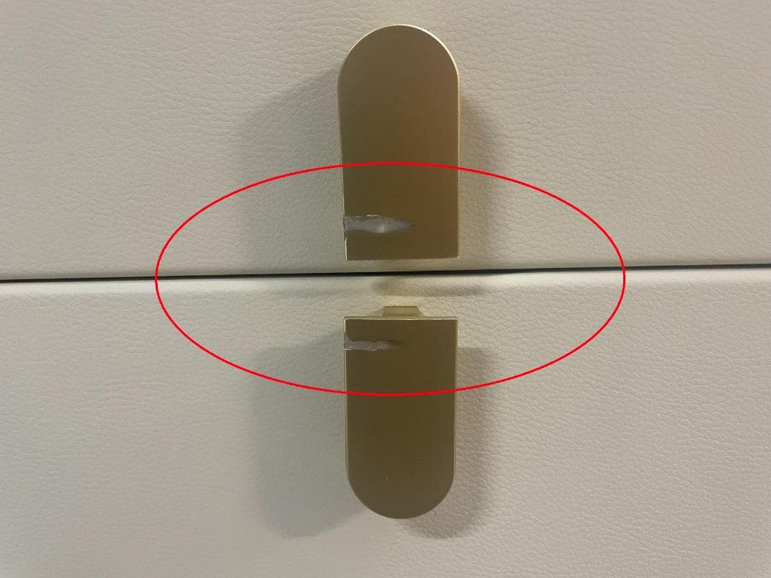 ホワイト ドレッサー デスクのみ 訳あり品　写真をご確認202-60-①