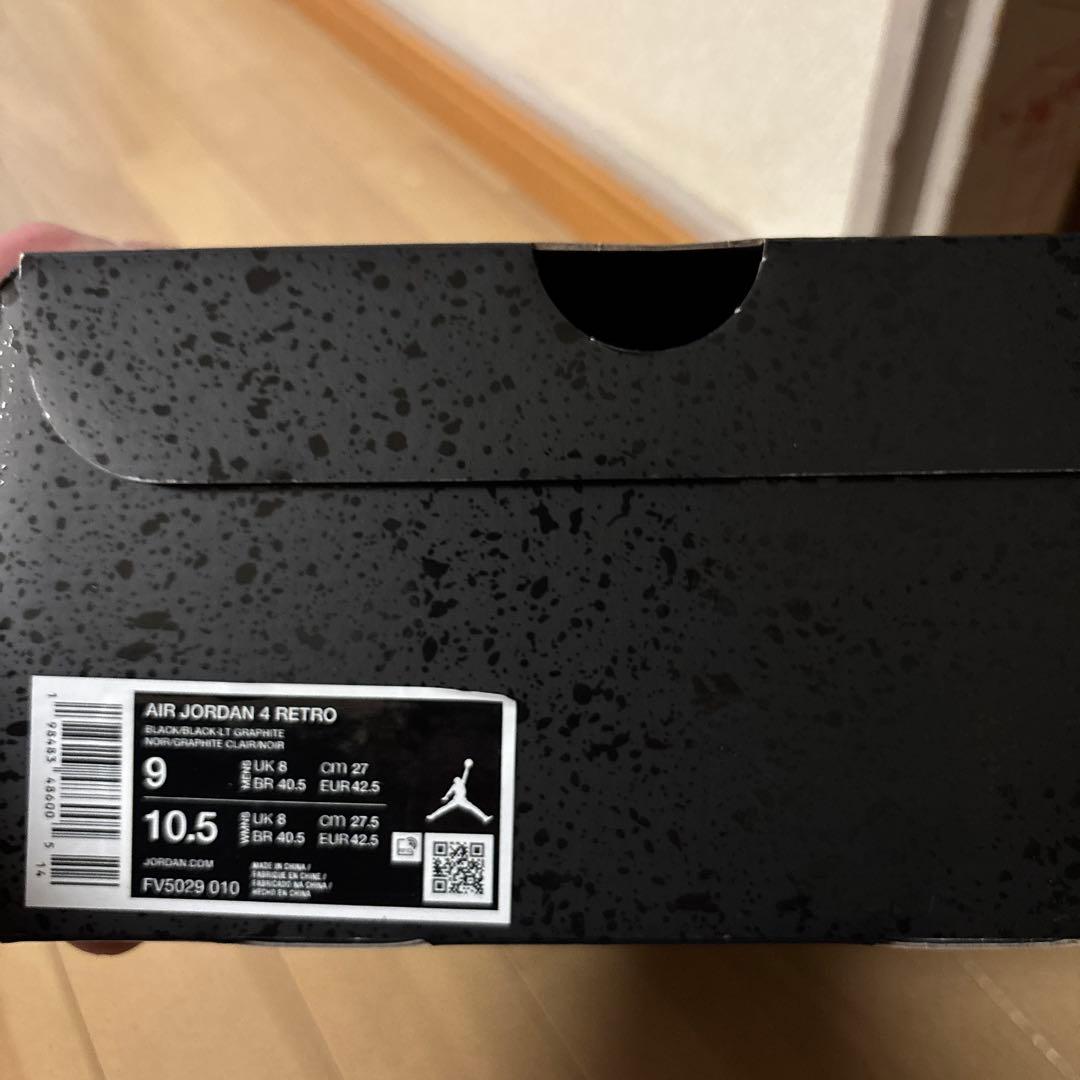 靴 Nike Air Jordan 4 Retro OG \"Black Cat\"