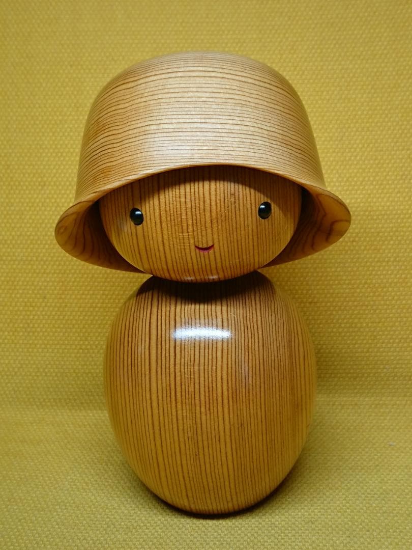 【美品】屋久杉　人形　木製　置物　インテリア　工芸品　美術品　A3394