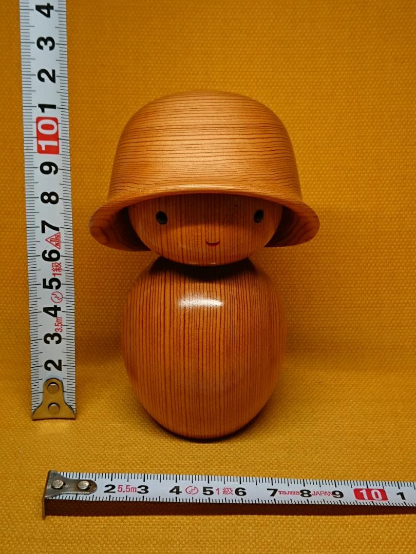 【美品】屋久杉　人形　木製　置物　インテリア　工芸品　美術品　A3394