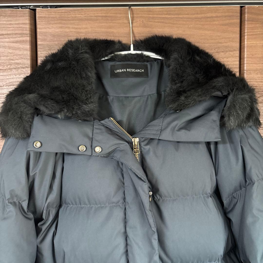 nmh∞⭐︎アーバンリサーチ ラビットフードストレッチロングダウン