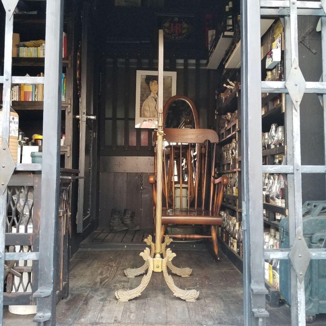 希少　イタリア　アンティーク　真鍮　総無垢　ブラス　オーバル　スタンド　ミラー