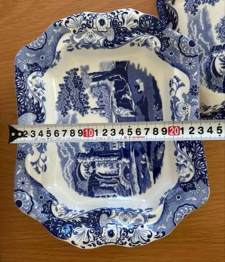 【美品】spode ブルーイタリアン　カバードベジタブルディッシュ