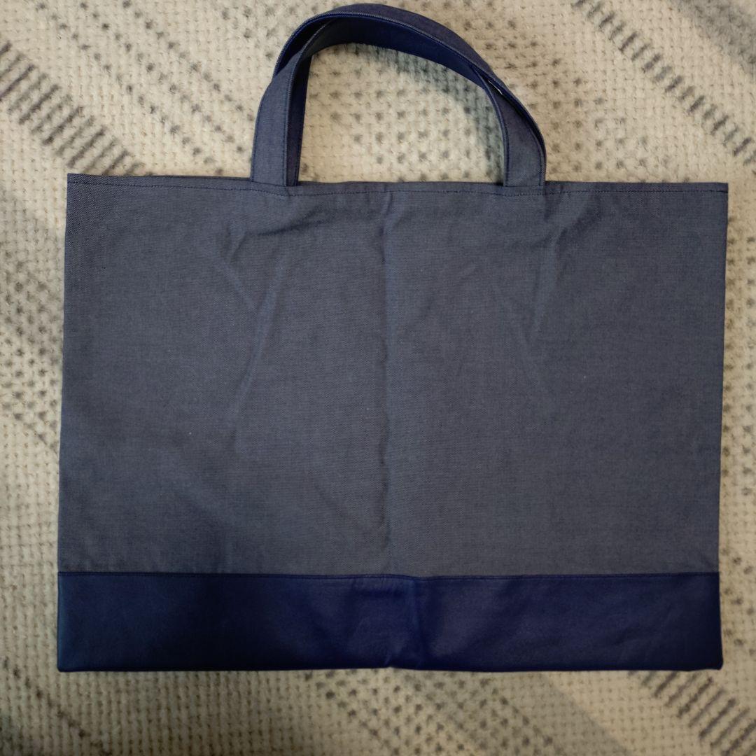 ファミリア　familiar　デニムバック　レッスンバック青