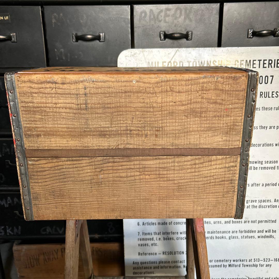 【訳あり】U.S.A ヴィンテージ 7up 木箱 セブンアップ ウッドボックス