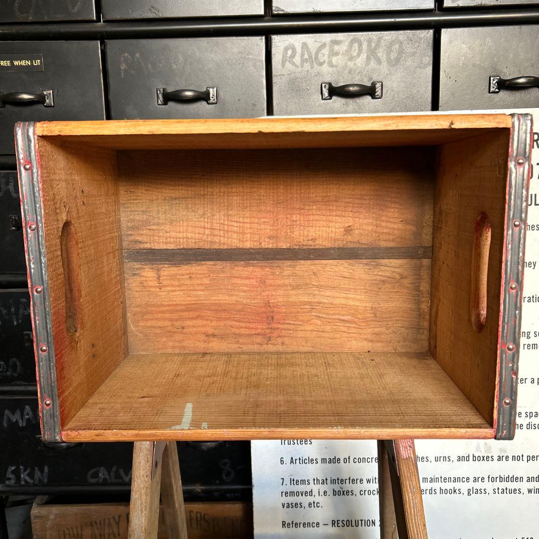 【訳あり】U.S.A ヴィンテージ 7up 木箱 セブンアップ ウッドボックス