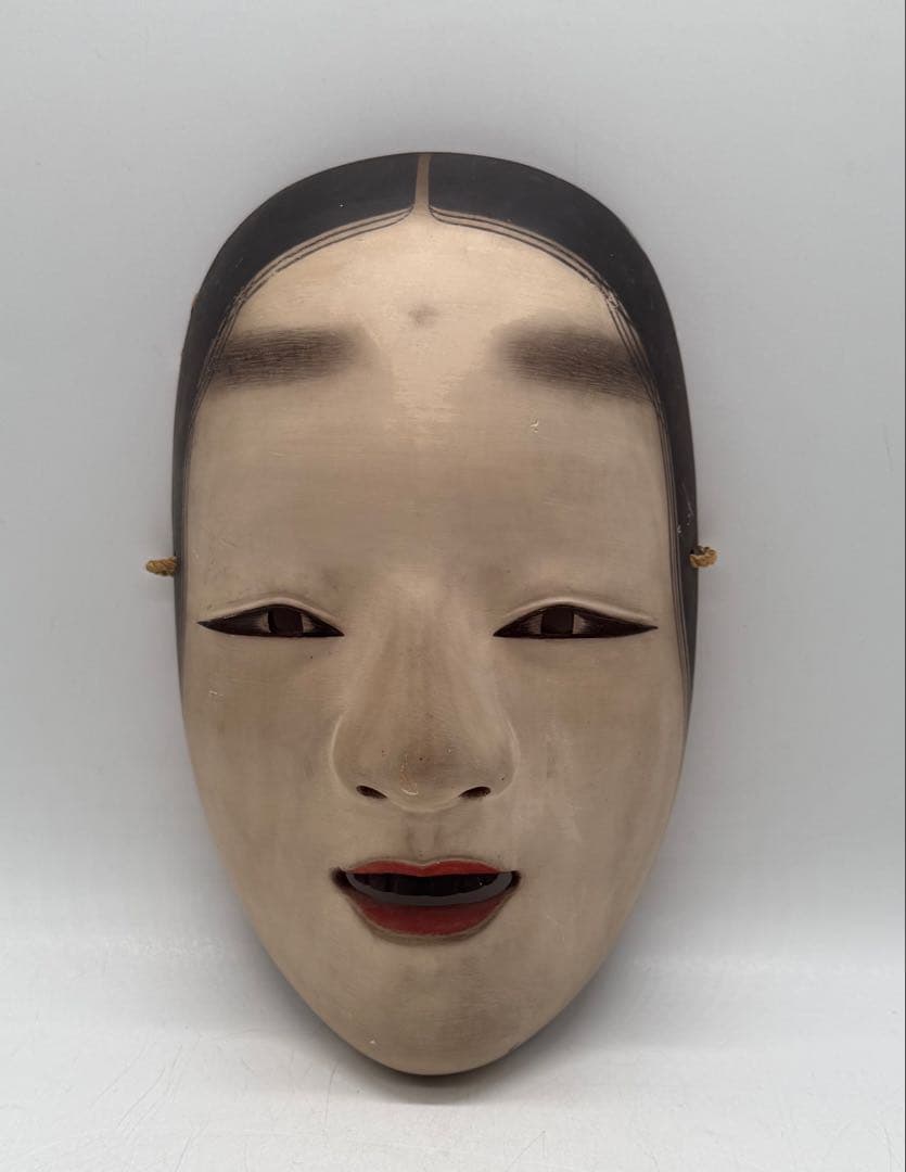 能面　増女　木彫　お面　女神　天女　送料込み260203