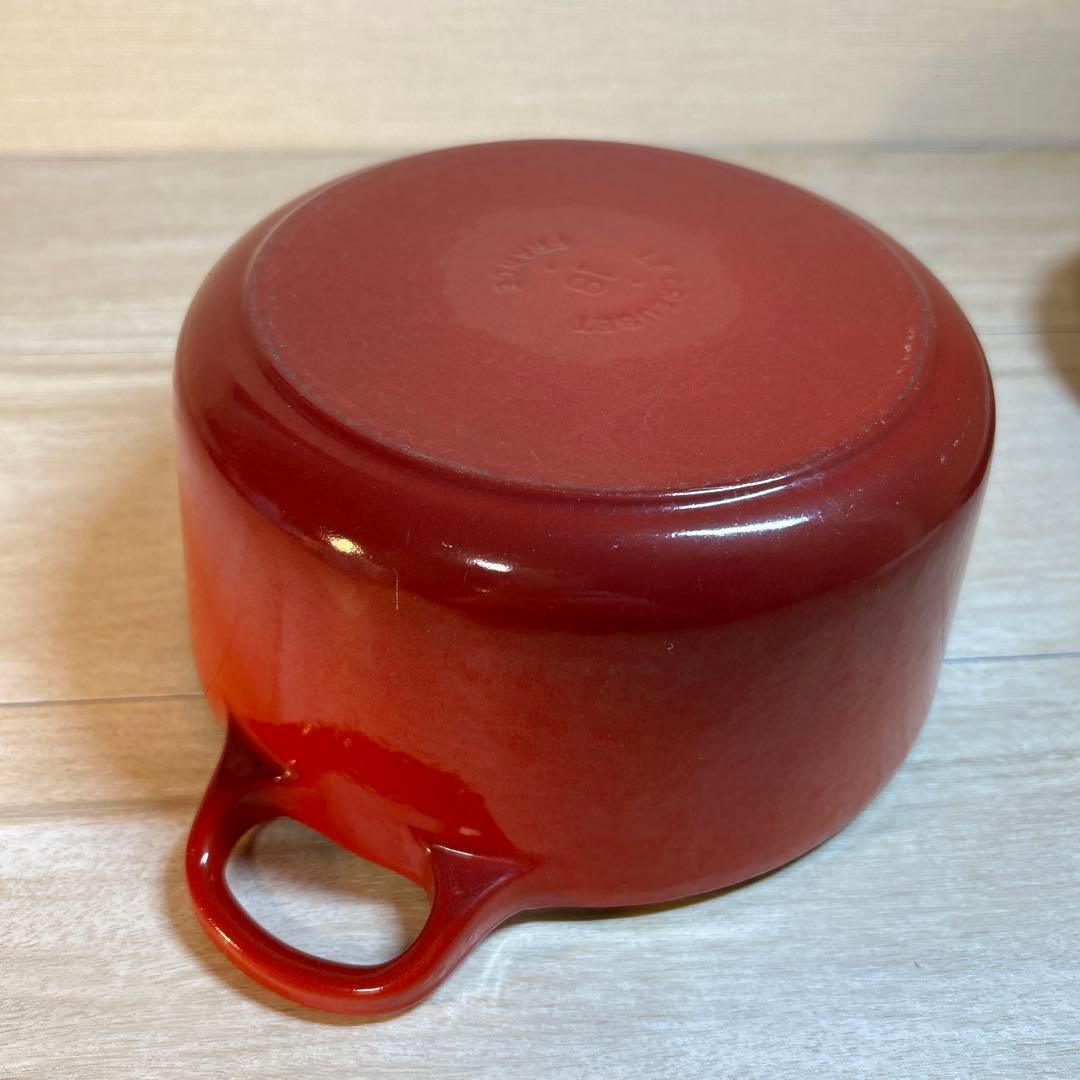 ルクルーゼ　ココットロンド　18cm チェリーレッド　両手鍋　鍋