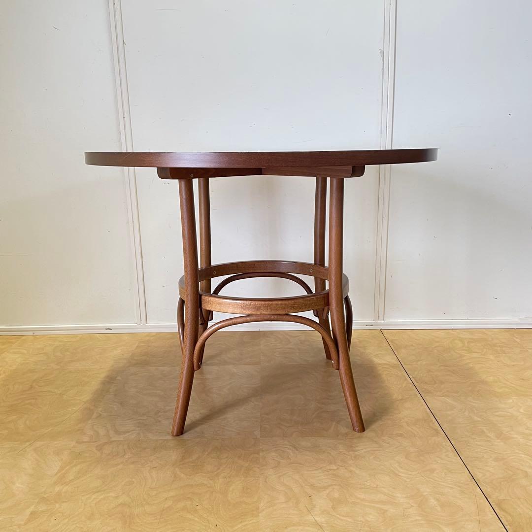 フランスベッド TON ダイニングテーブル 丸テーブル 曲木 アンティーク