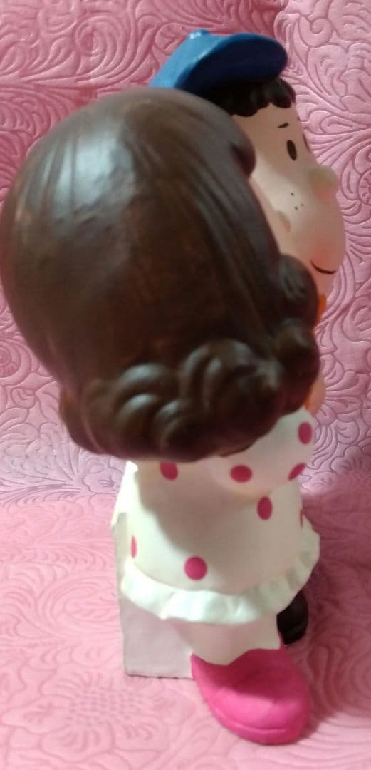 【昭和レトロ】未使用♥ほのぼの君&おとめちゃん貯金箱（日本製）…佃公彦 貯金箱