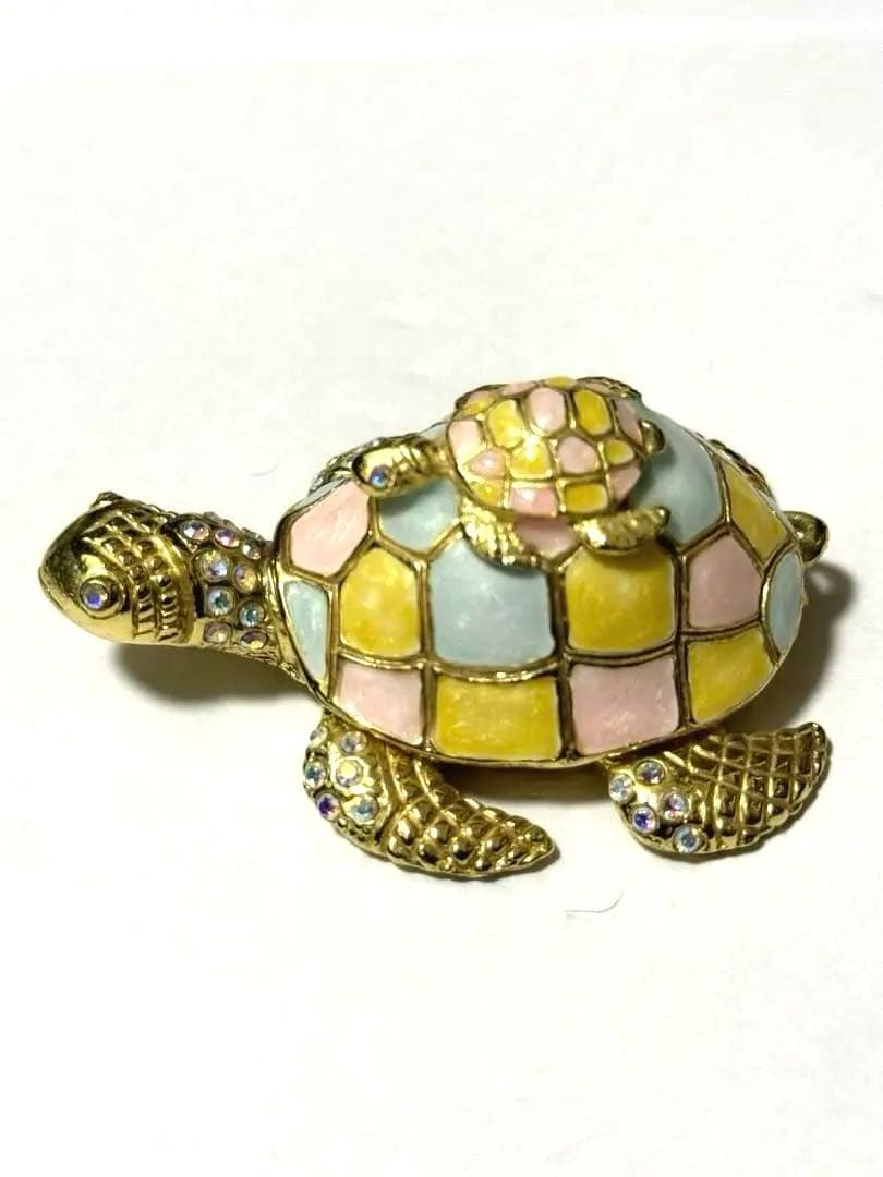 カラフルな亀のジュエリーケース